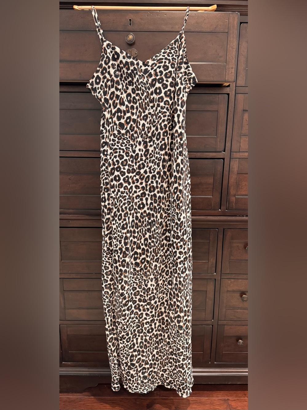 Sanctuary Leopard Print Maxi dress in Brown and Black